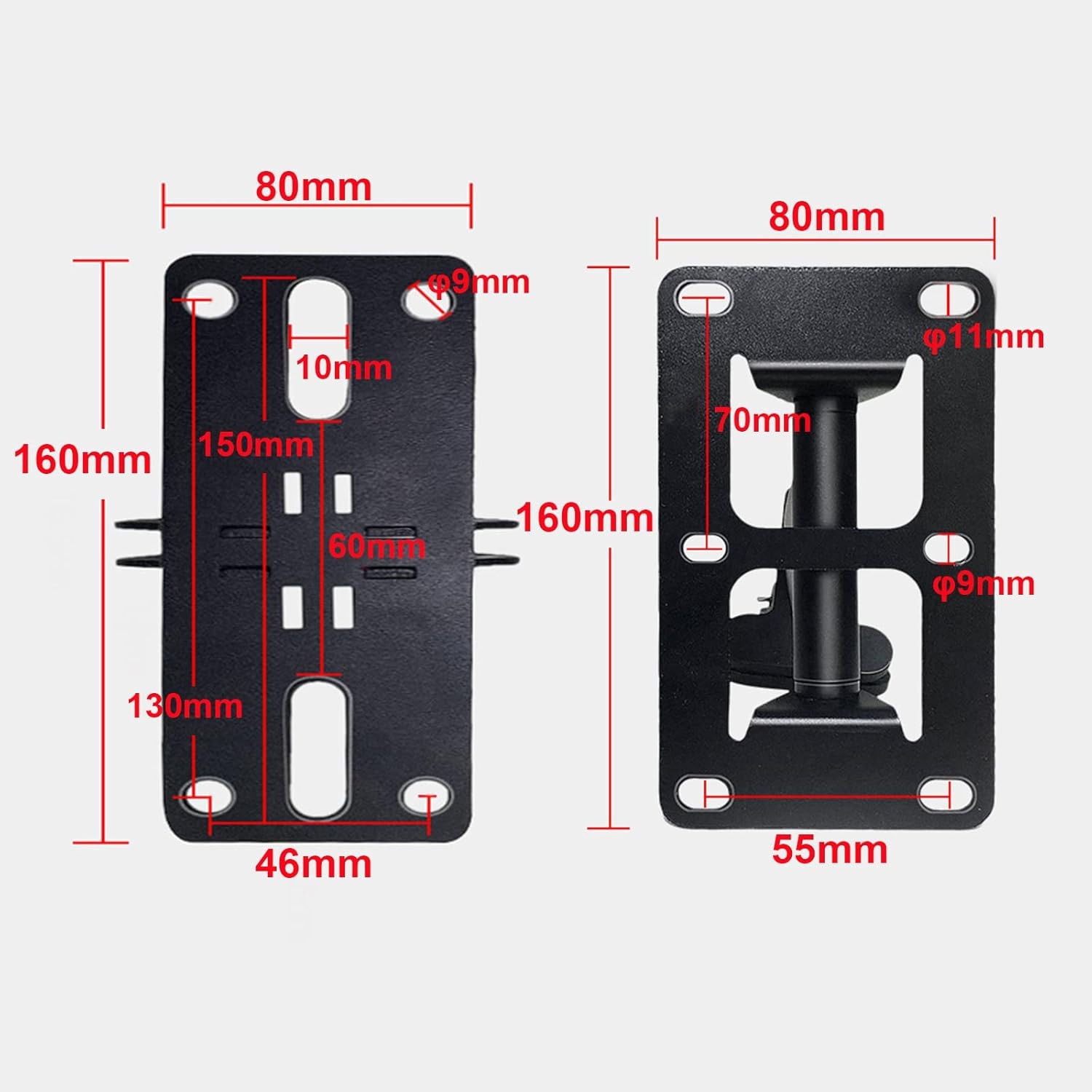 Heavy Duty Speaker Wall Mount, Mount Wall，Speaker Black