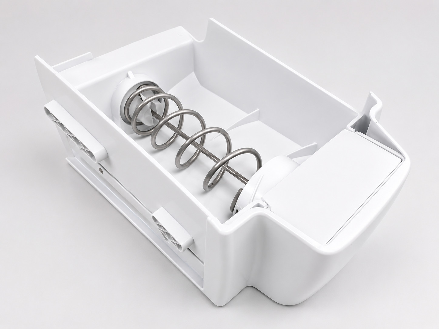 Ice Bucket Container Assembly Compatible with GE Refrigerator WR17X11447