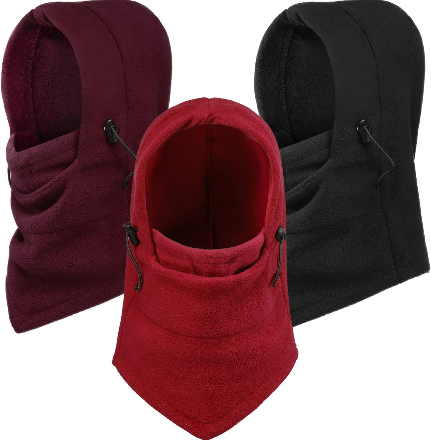 3 Pack Winter Fleece Balaclava Ski Mask Thermal Full Face Cover Men Women