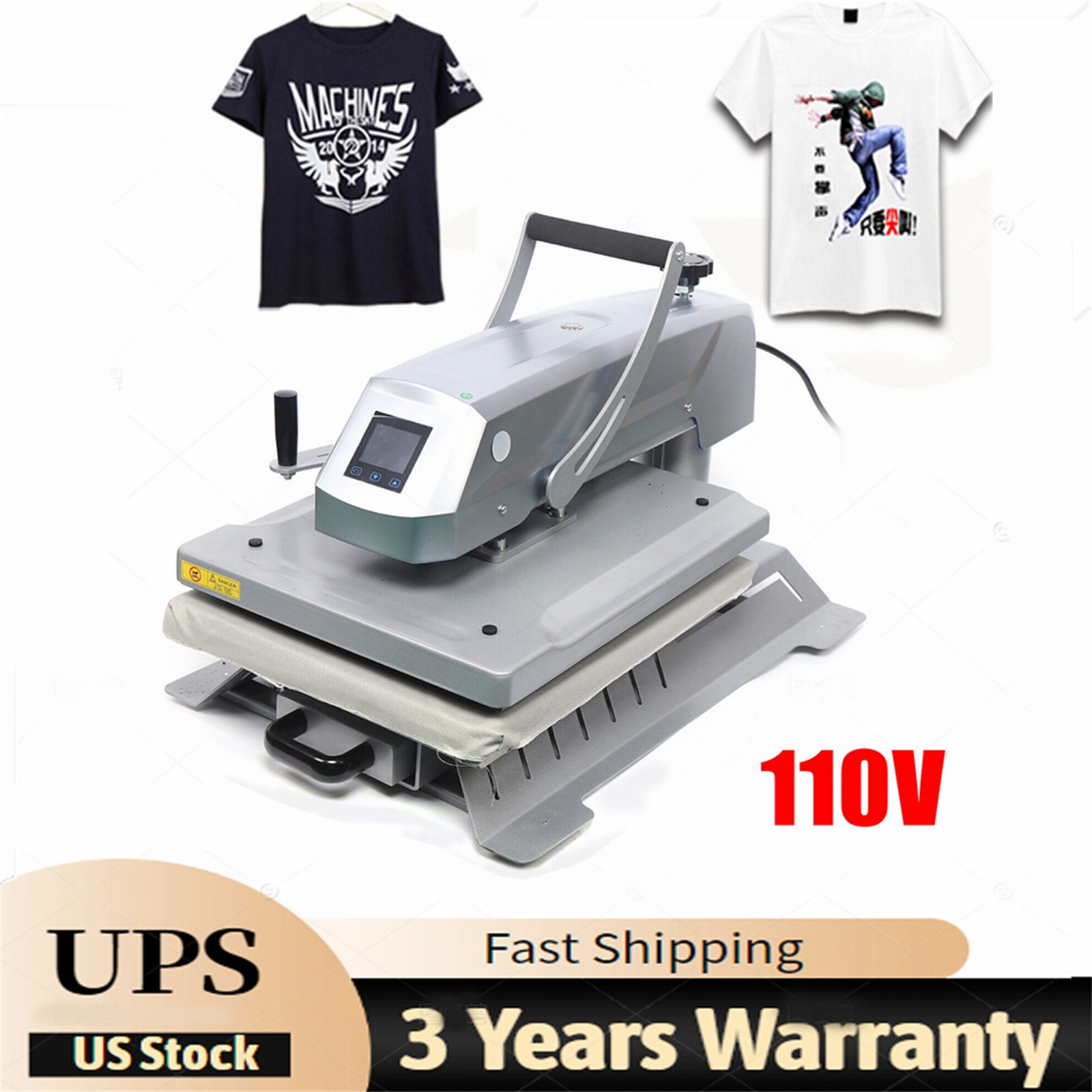 16" x 20" Digital T-Shirt Heat Press Sublimation Transfer Machine Swing Away