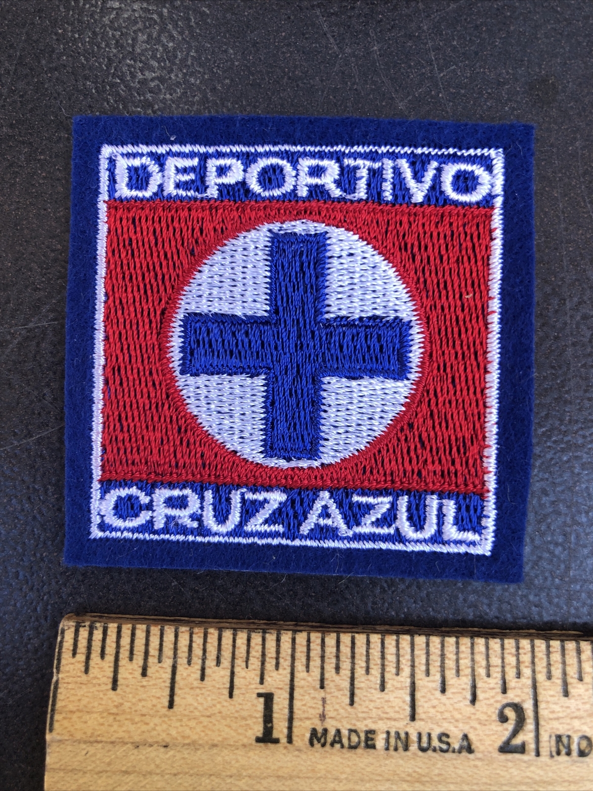 Cruz Azul Futbol Soccer Parche Patch Liga MX  2”X2” Sew On