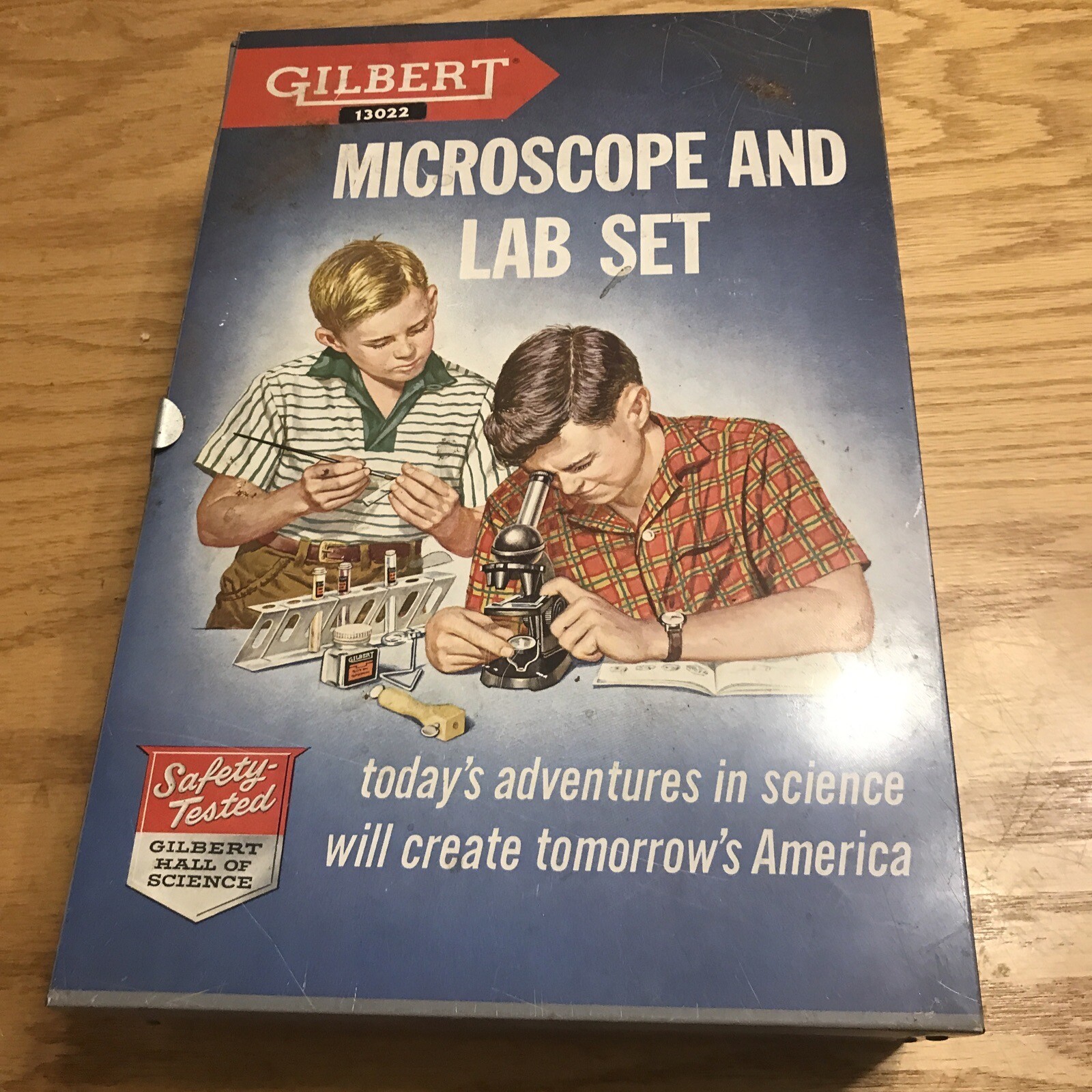 Gilbert Microscope and Lab Set - Original Metal Case, Microscope, Booklets 13022