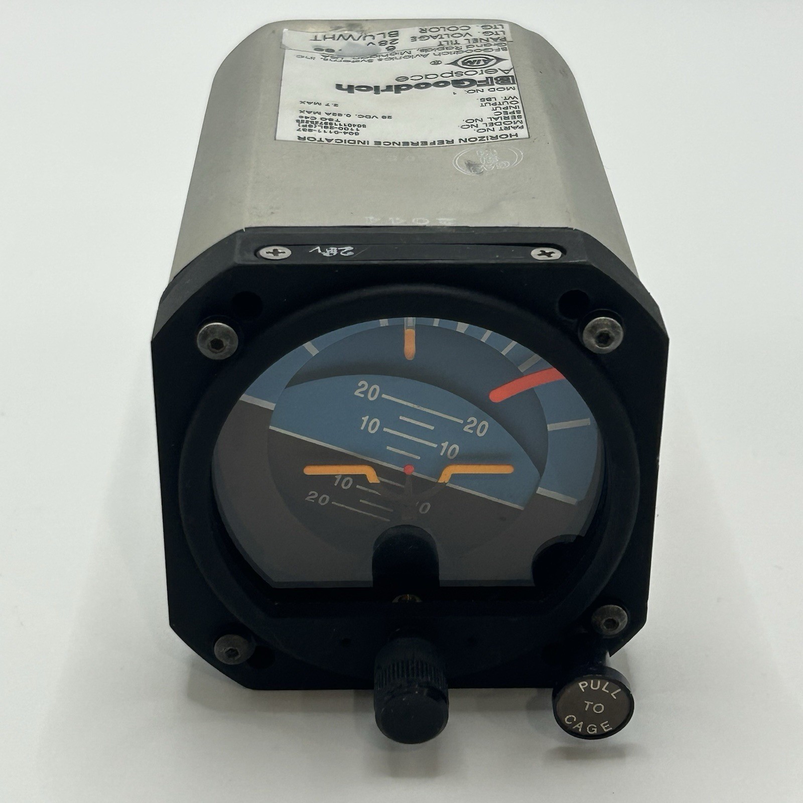 Horizon Reference Gyroscope BFGoodrich 504-0111-937 Model: 1100-28L(6F) - Dented