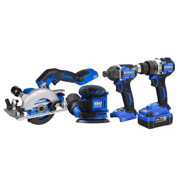 Kobalt 24-volt 4 -Tool Combo Kit - Brushless Power Tool ( Battery + Charger )