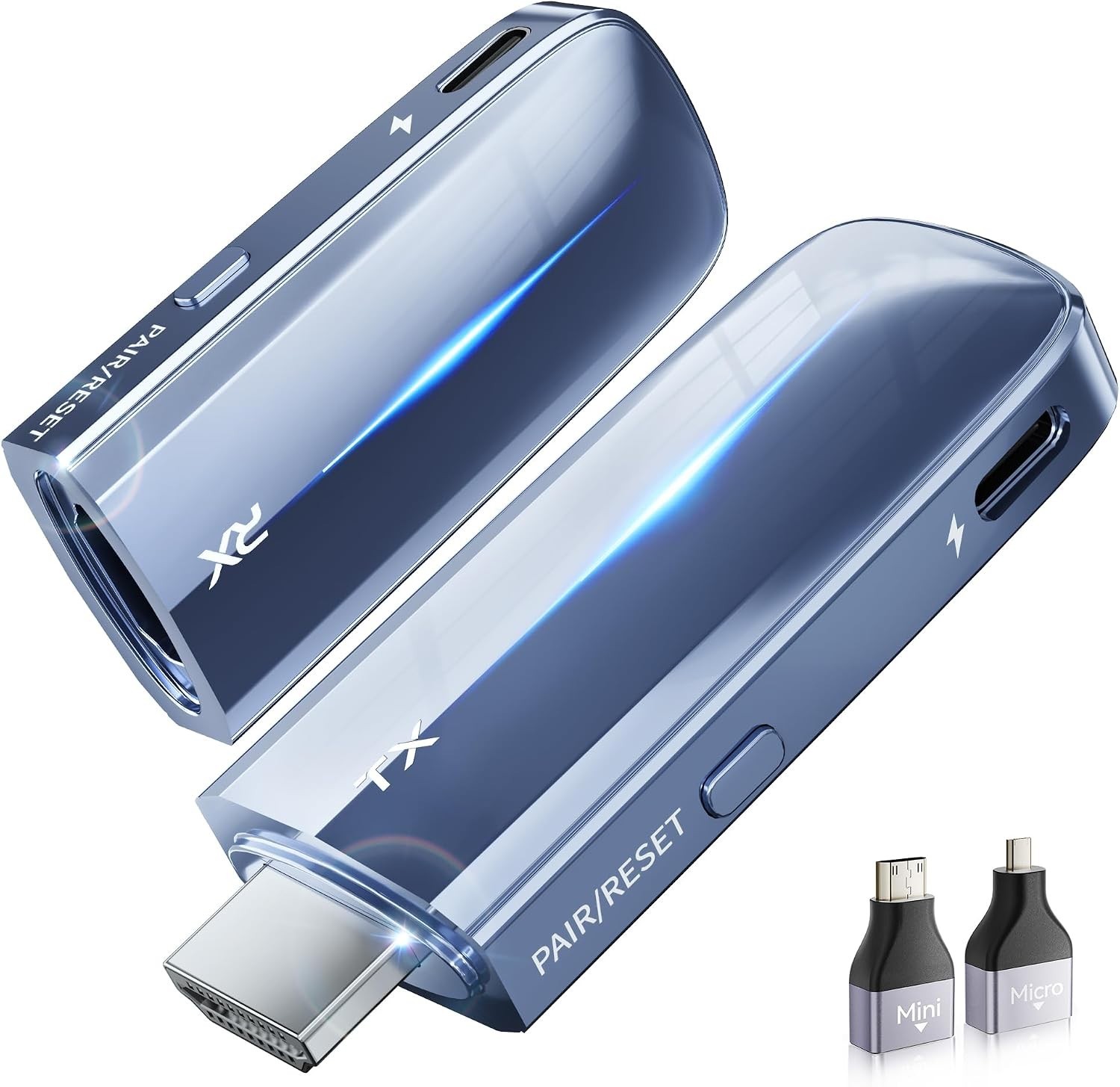 Wireless HDMI Transmitter and Receiver Plug & Play Portable Extender 4K 2.4/5GHz