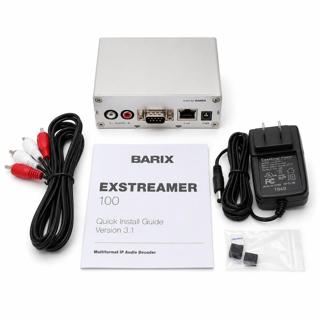 Barix Exstreamer 100 2005.8036 IP Multiformat Audio Decoder Network Streamer