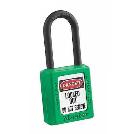 Master Lock 406Kagrn 4Xx0003 Lockout Padlock, Keyed Alike, Thermoplastic,