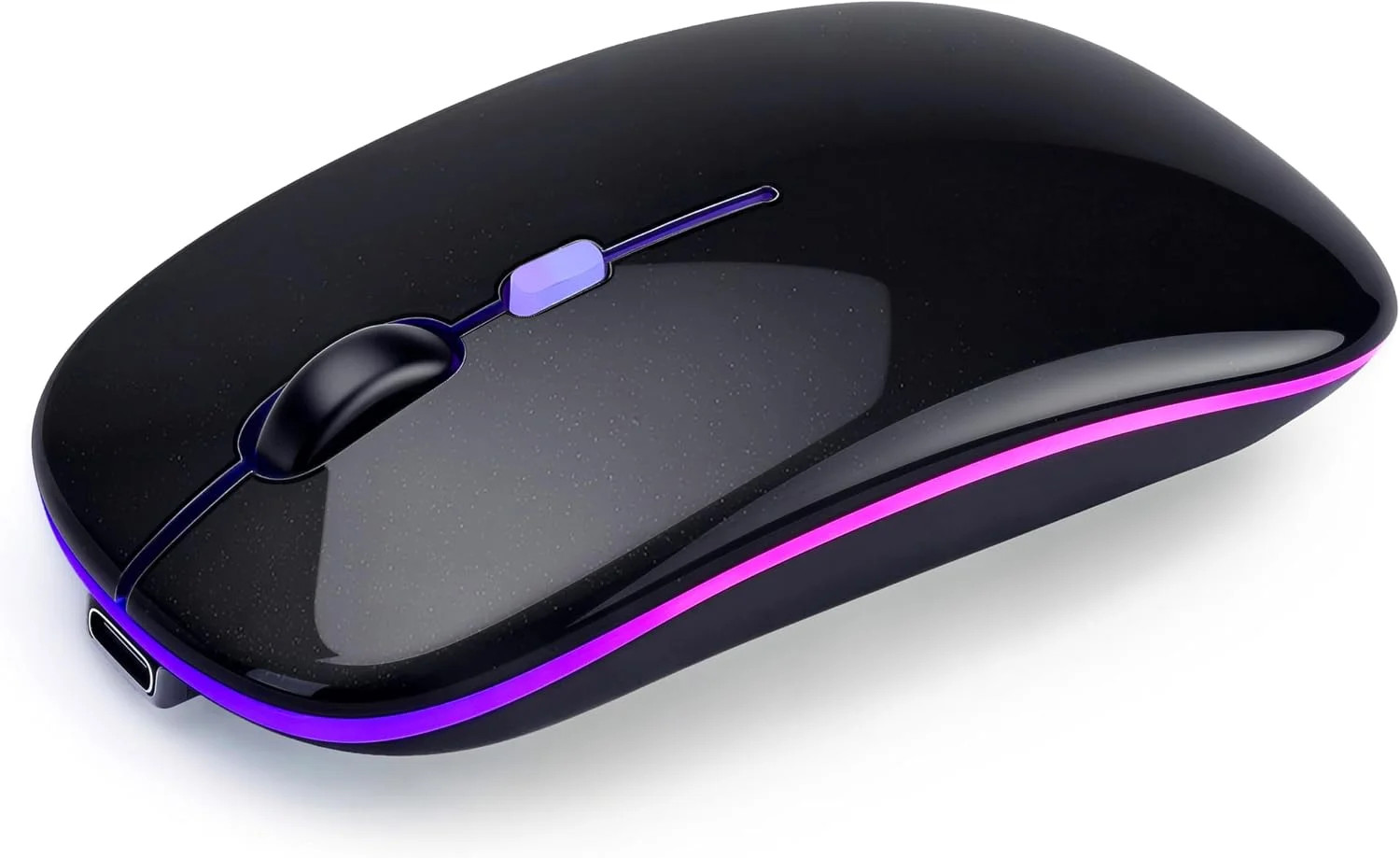 Wireless Bluetooth Mouse Rechargeable Long Lasting Dual Mode - BT 5.2 & 2.4G Sil