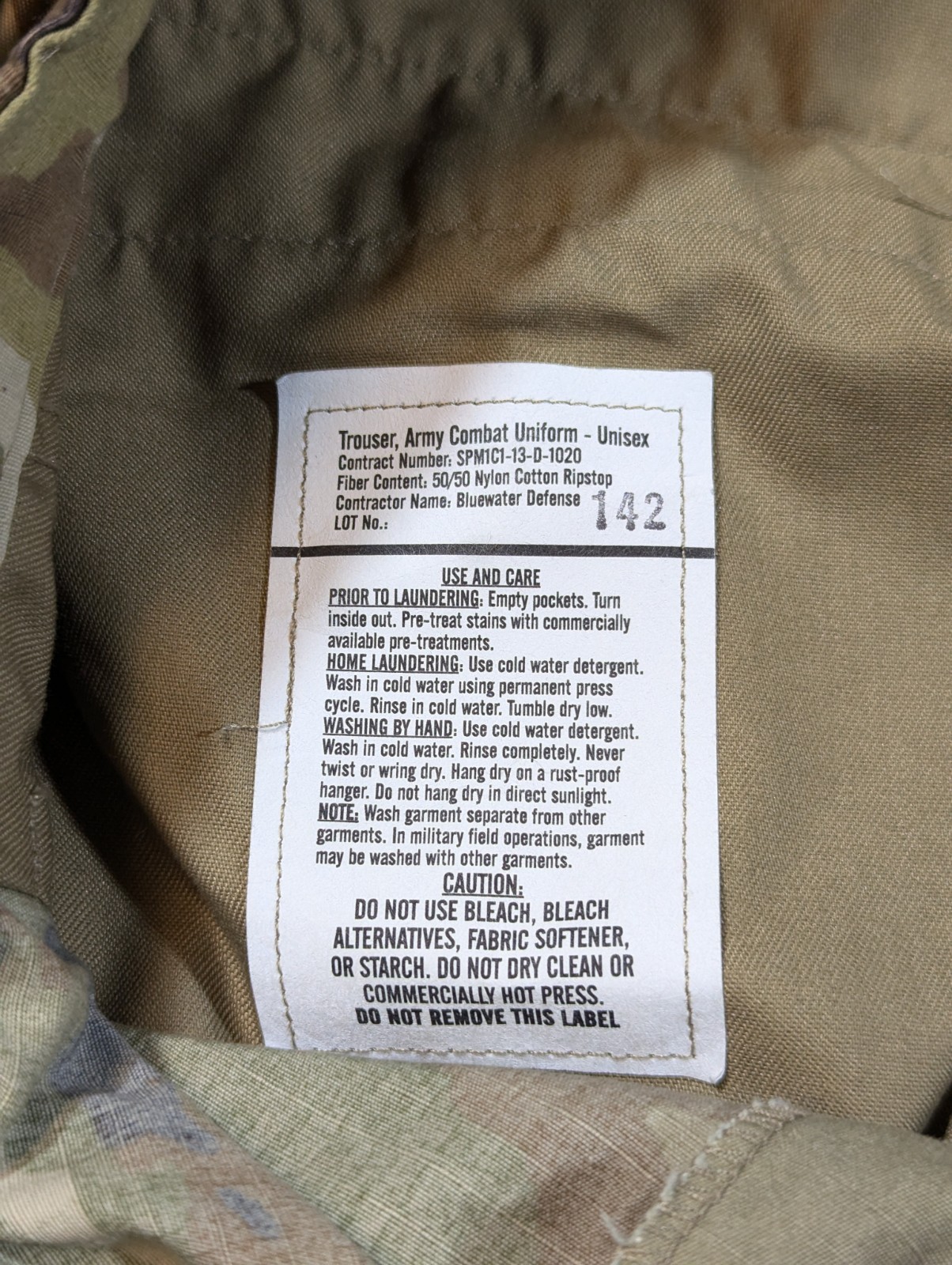 Army Combat Trousers Medium Short
