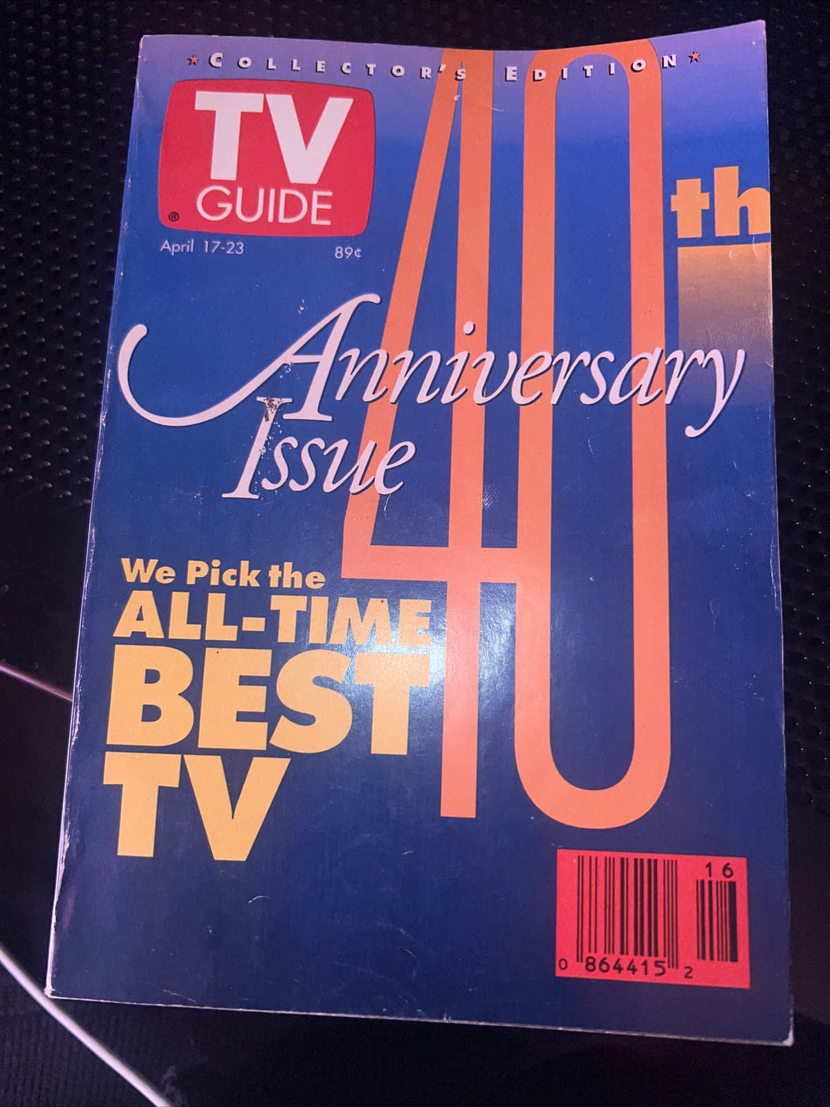 1993 TV GUIDE  April 17-23 40th Anniversary Issue Collector's Edition