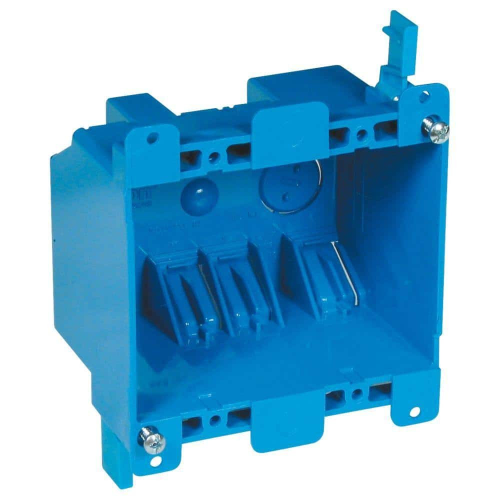 2-Gang 25 cu. in. PVC Old Work Electrical Switch and Outlet Box