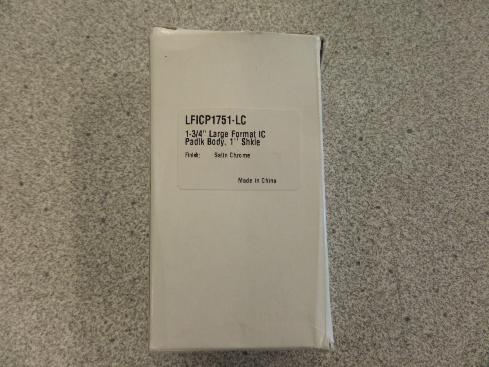 GMS LFICP1751 SCHLAGE LARGE FORMAT IC CORE STEEL PADLOCK