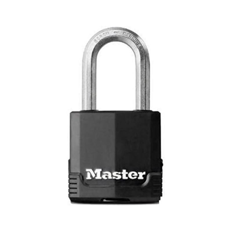Master Lock M115KALF White Magnum Steel Keyed Padlock 1.22 H x 1-9/16 W in.
