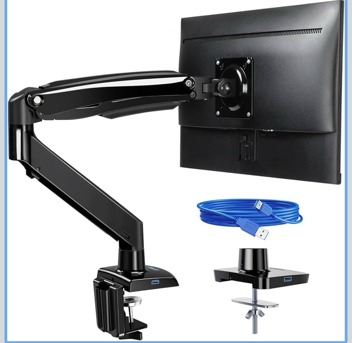 ErGear 13 to 49 inches Single Monitor Mount for Ultrawide Screens, Holds 26.5lbs