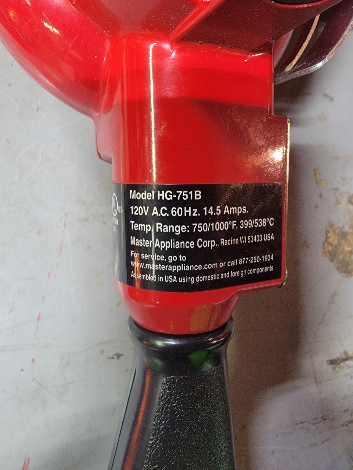 Master Heat Gun HG-751B