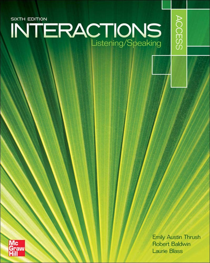 Interactions Access Listening/Speaking Student Book - paperback Austin Thrus...