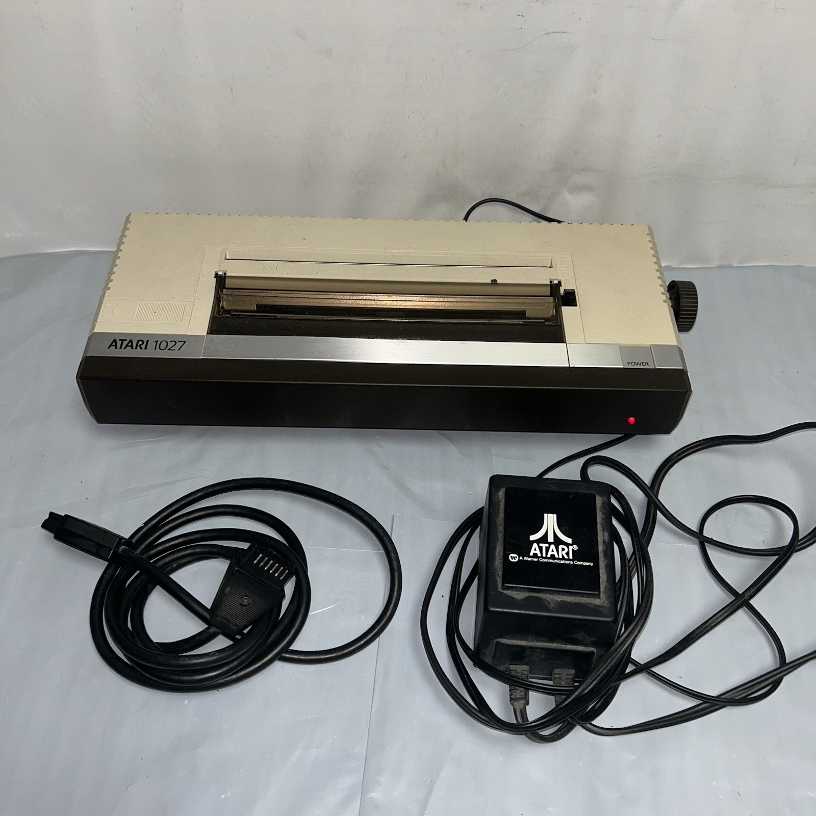 Vintage Atari 1027 Letter Quality Printer 8-Bit Computer w/ Power Supply READ