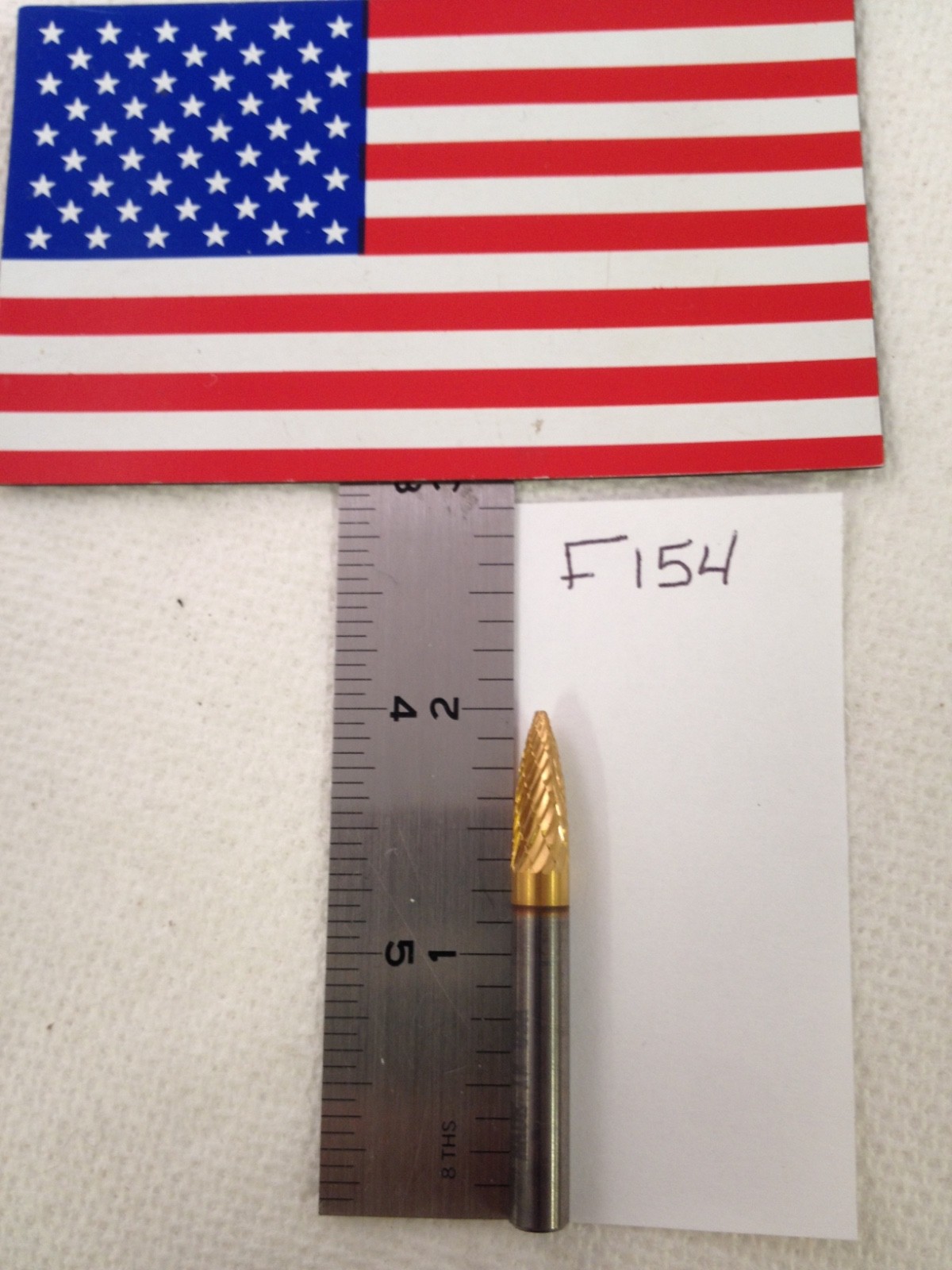 1 NEW FALCON/ SGS 1/4" SHANK CARBIDE BURR SG-1 tree DOUBLE CUT 5/8" LOC (F154)