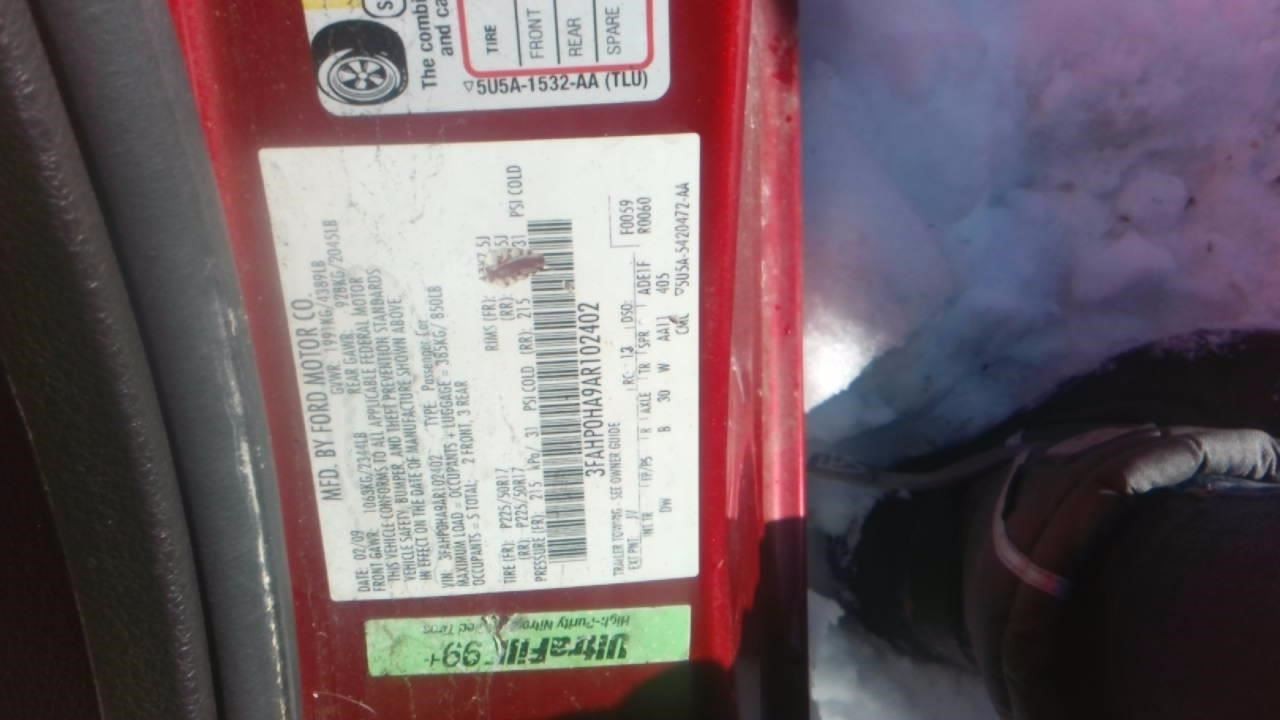 Chassis ECM ABS VIN A 8th Digit FWD Fits 10-12 FUSION 1804865