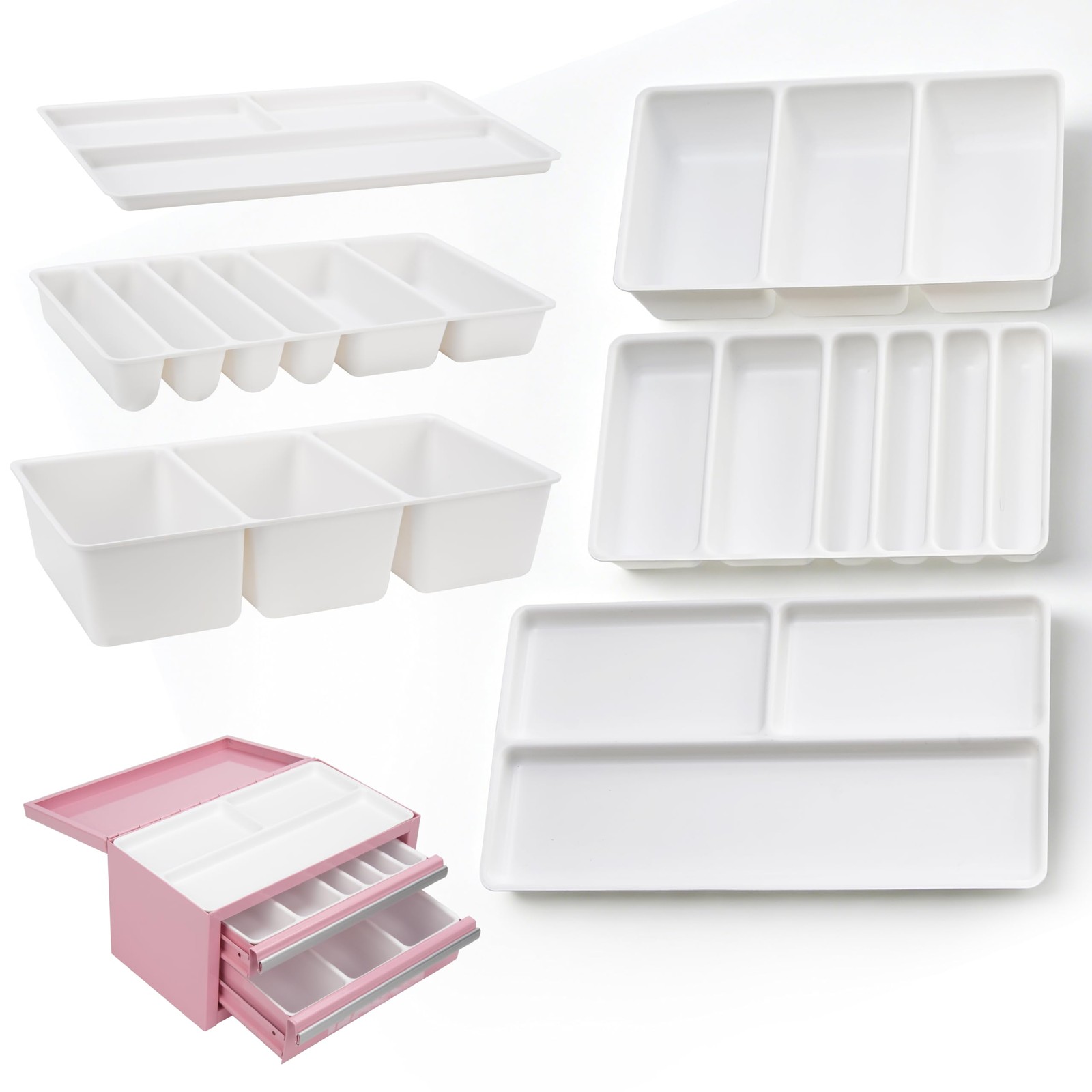 6 PCS Tool Organizer Tray for Kobalt 2-Drawer Mini Tool with Friction Slide (...