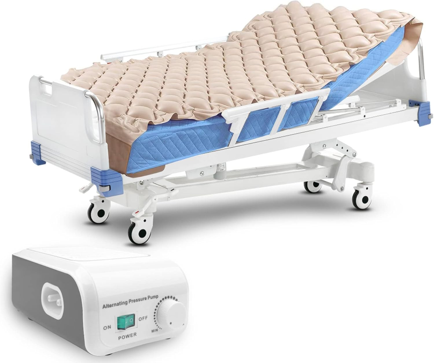 Alternating Air Pressure Mattress for Medical or Standard Bed with Electric Quie