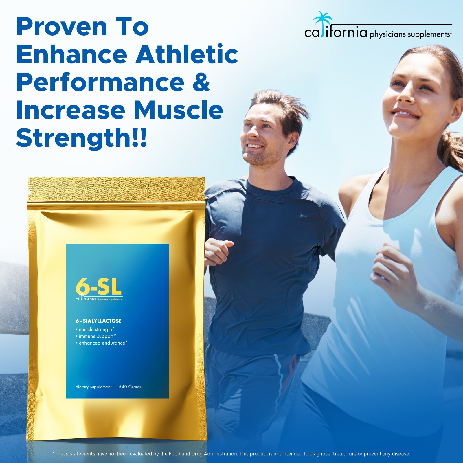 6-Sialyllactose (6-SL) Muscle Support Supplement to Increase Strength