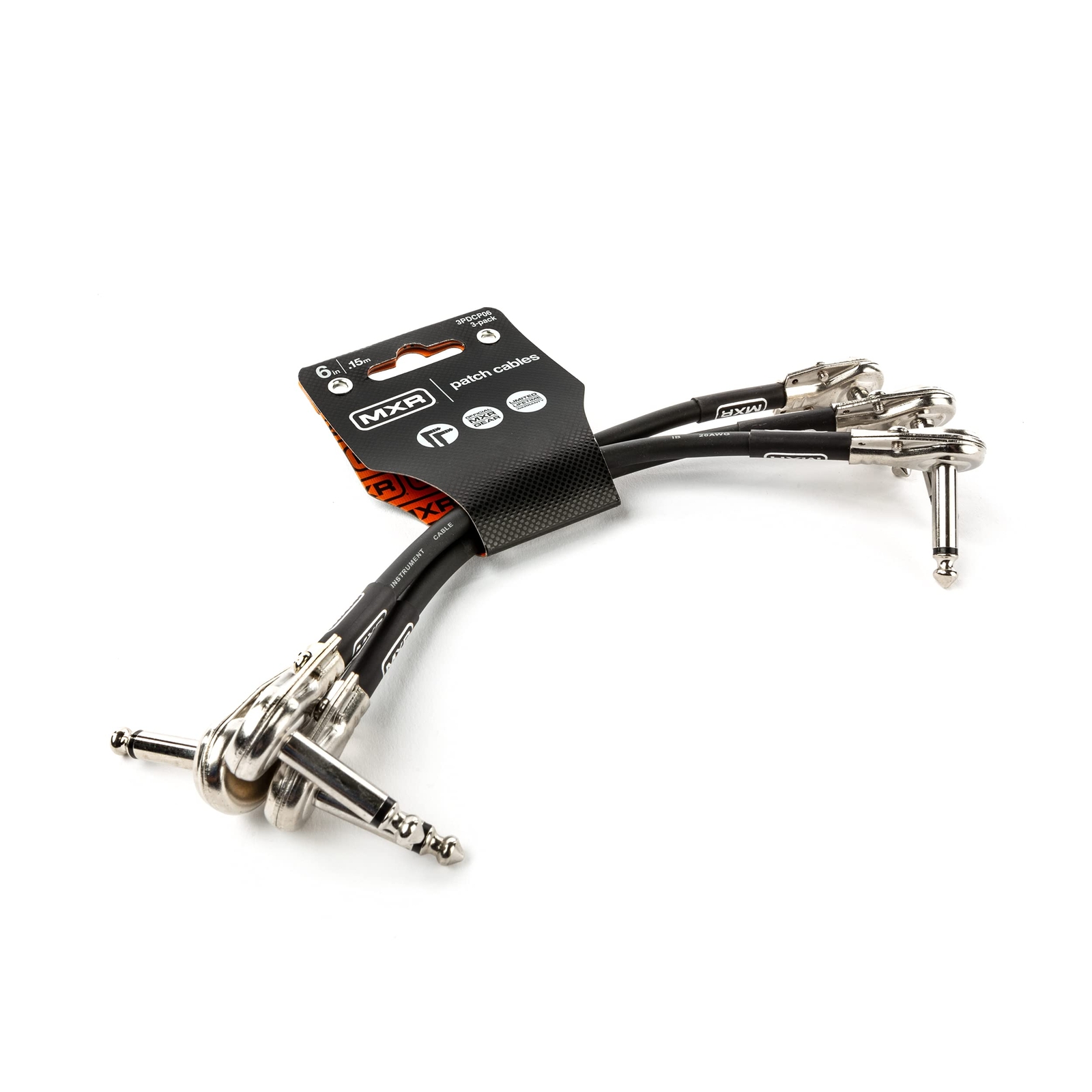 MXR Patch Cable 6 in|15 cm - 3 Pack (3PDCP06)