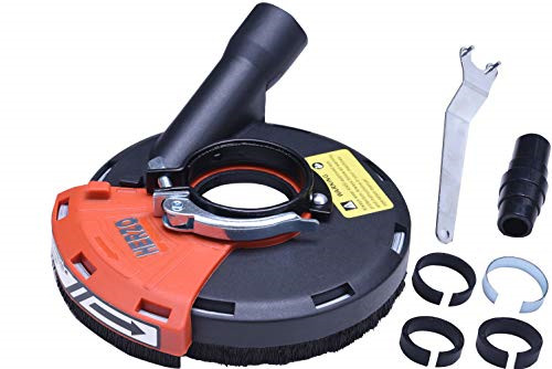HERZO Dust Shroud for Angle Grinder 5-inch Universal Surface Grinding Shroud