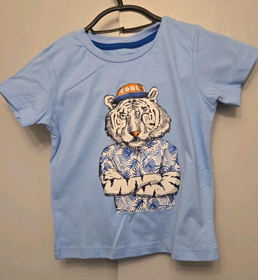 Boys T-shirt (Up To 4 Years Old) Length 15 Inch Width 12 Inch New