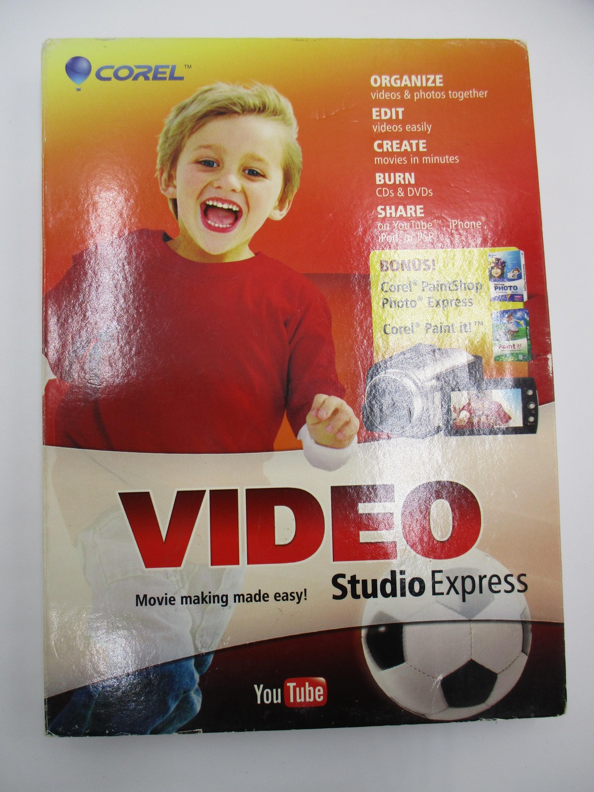 Corel VideoStudio Express Video Editing DVD Software Windows 7 Vista XP Retail