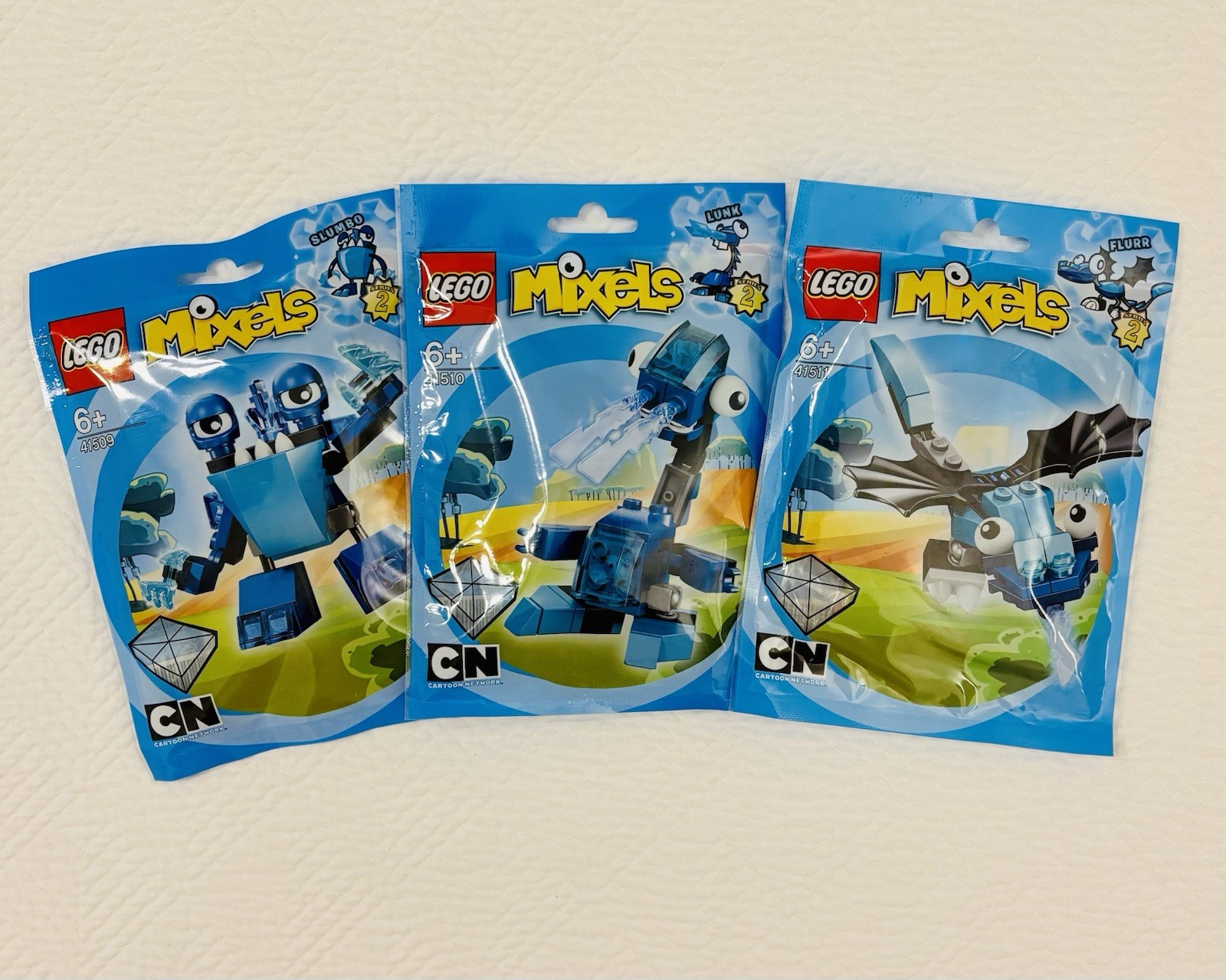 LEGO Mixels Series 2 Slumbo, Lunk, Flurr *RARE SET OF 3* (41509, 41510, 41511)