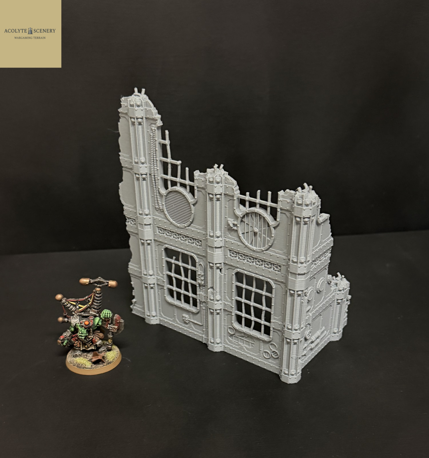 Grimdark Terrain 3 Ruin Bundle Easy-Build compatible with Warhammer 40k
