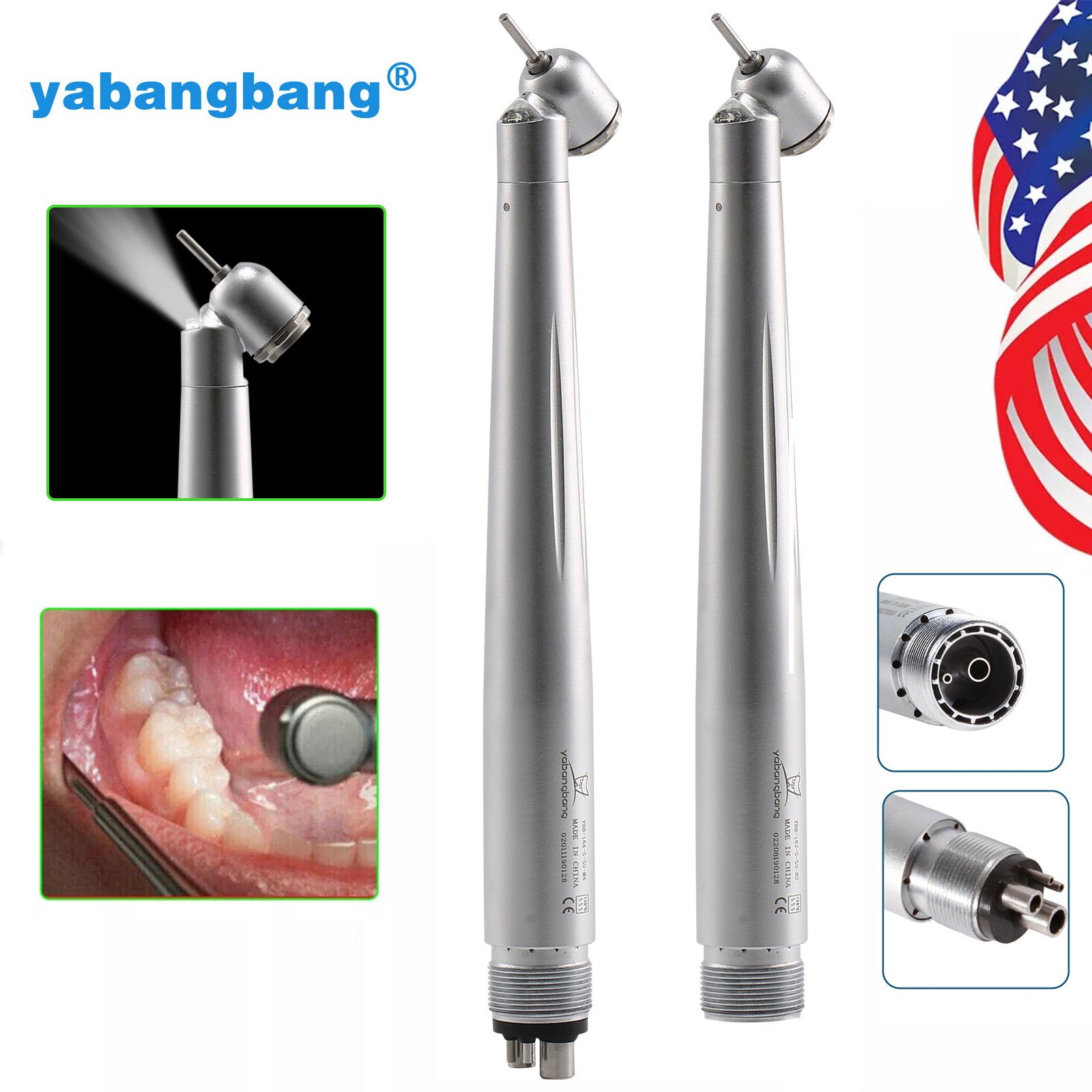 Dental 45° 45Degree Surgical High Speed Handpiece LED E-generator Push NSK STYLE