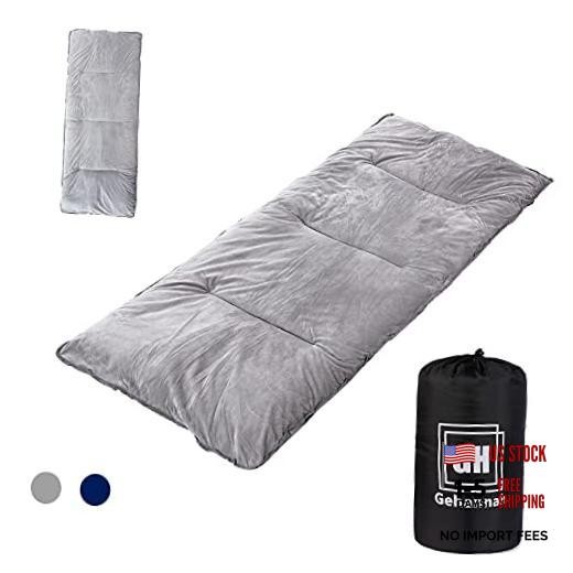 Thick Camping Sleeping Pad, Soft Comfortable Microfiber Camping Cot Pads Grey