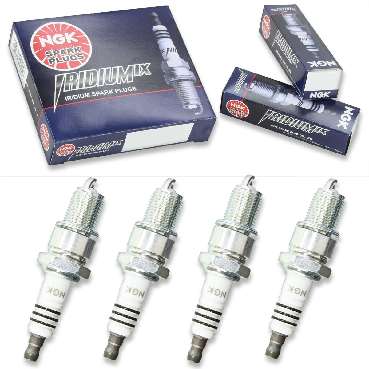 4 pcs NGK Iridium IX Spark Plugs for 1983-1986 Toyota Camry 2.0L L4 - Engine fz