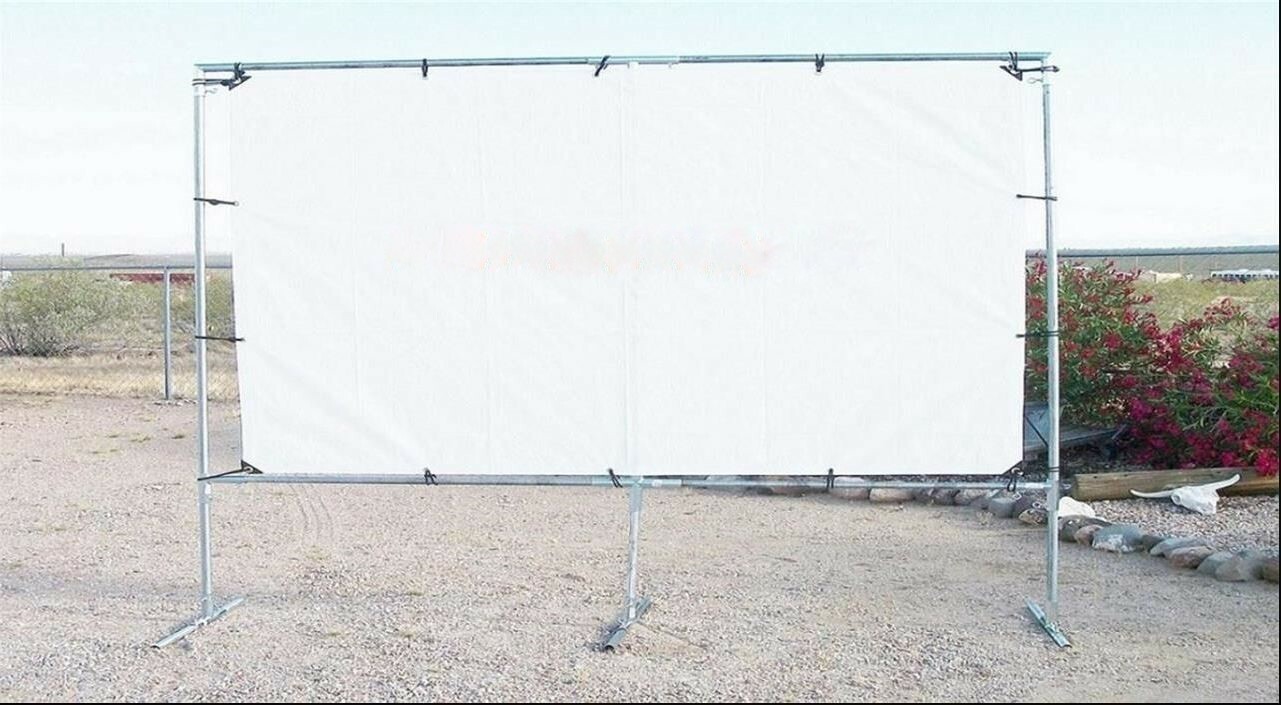 16' x 20' Outdoor Standing Home Movie Screen Kit 3/4" Fittings PIPE NOT INCLUDED