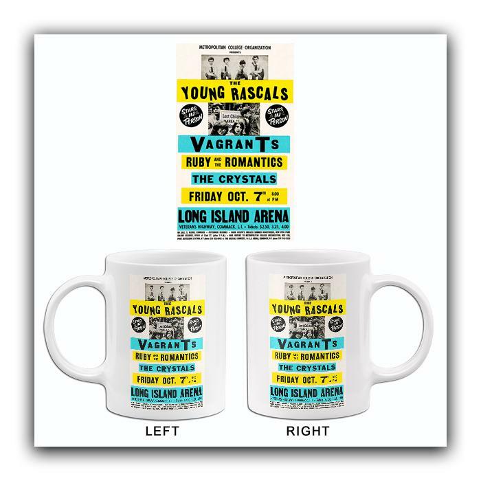 The Young Rascals - Vagrants - 1966 - Long Island Arena - Concert Mug