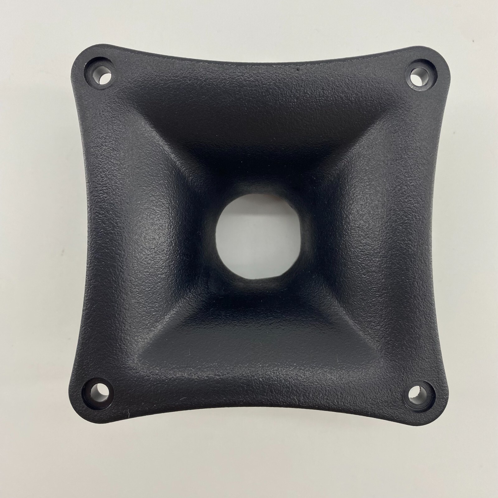 Small ABS 4"-94mm Square Horn Flare for 1" Screw-on Driver Tweeter 2" Thicknes