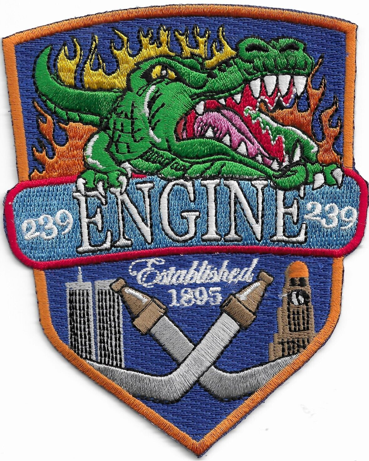 New York City - Engine - 239 "Green Alligator" (3.5" x 4.5" size) fire patch