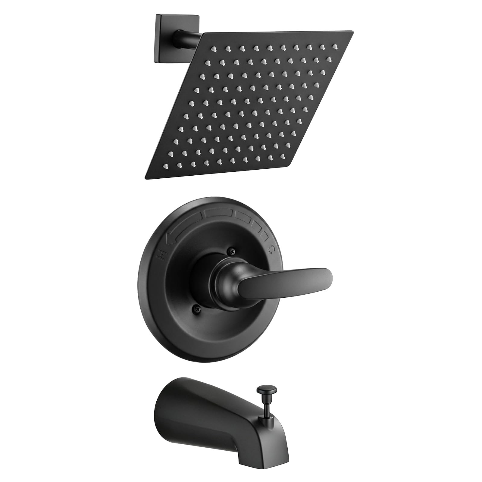 8" Shower Faucet Compatible with Delta 13/14 Series Tub Trim Kit, High Pressu...