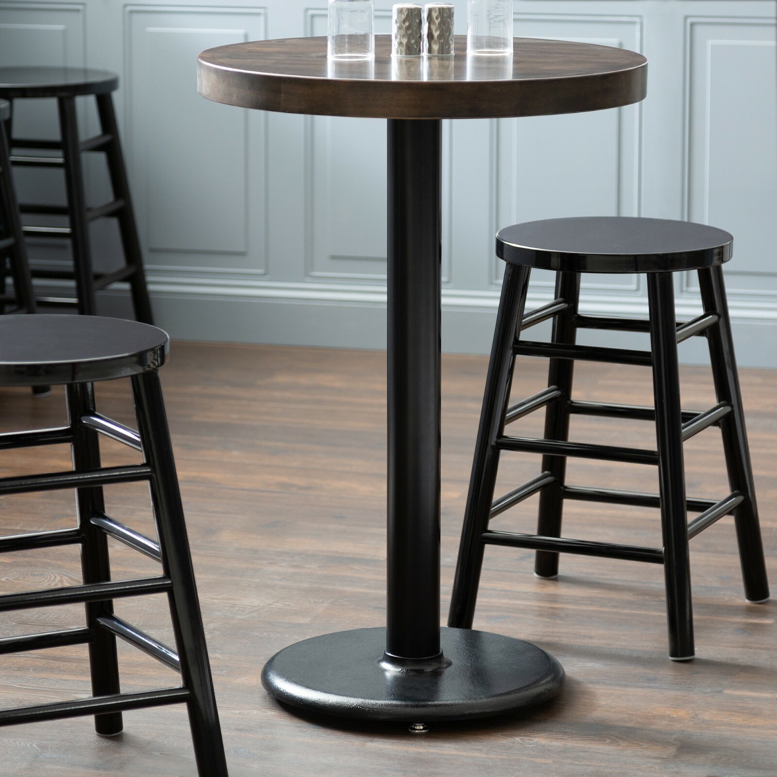 17" Round Restaurant Table Base with 3'' Dia. Counter Height Column