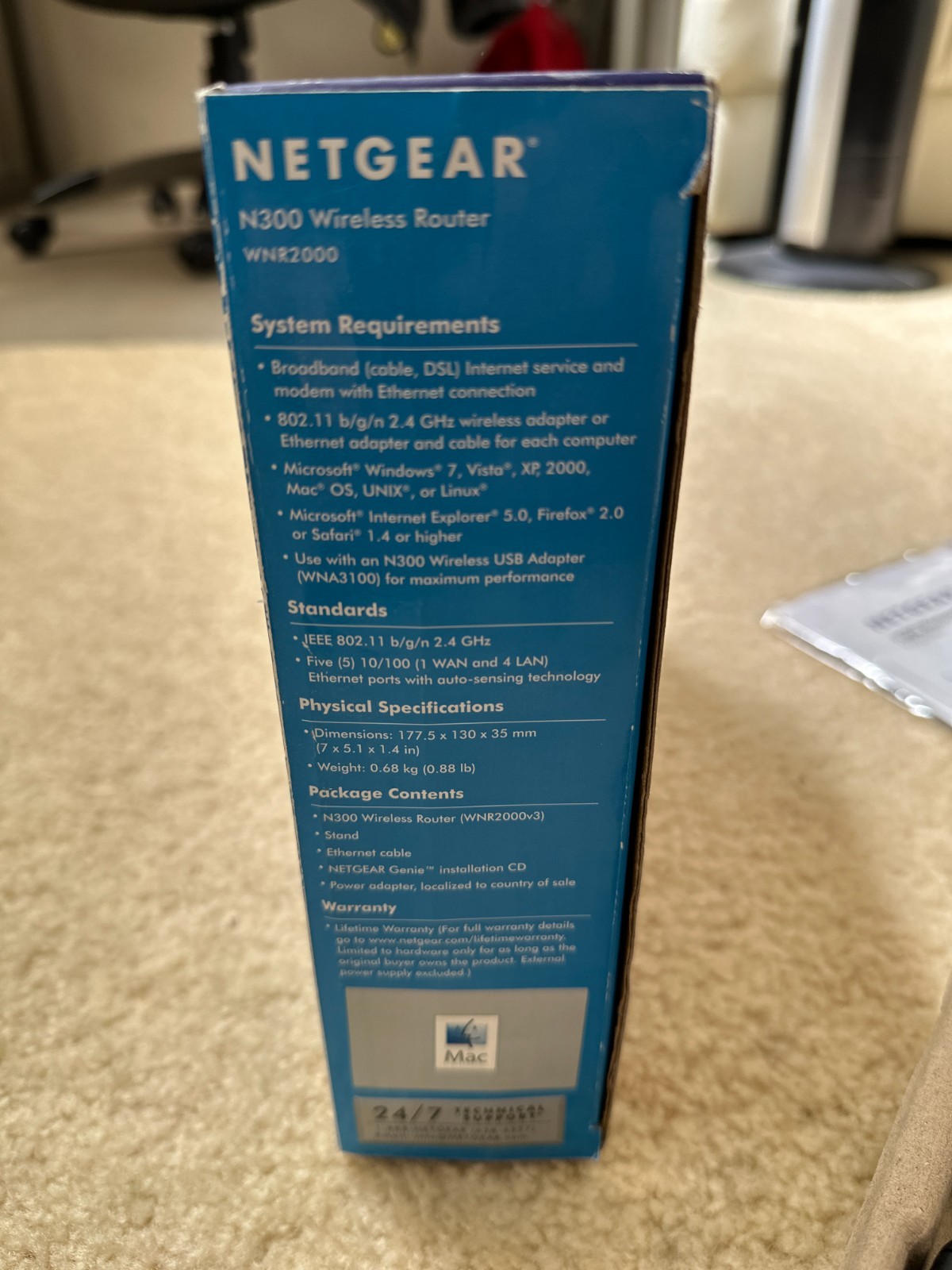 NETGEAR N300 WiFi ROUTER, In Box.