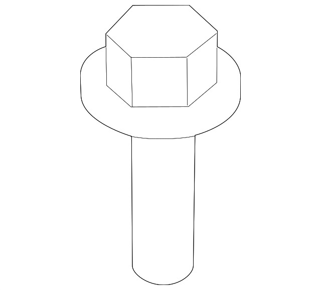 Genuine Nissan Roof Rail Bolt 73898-1AC0A