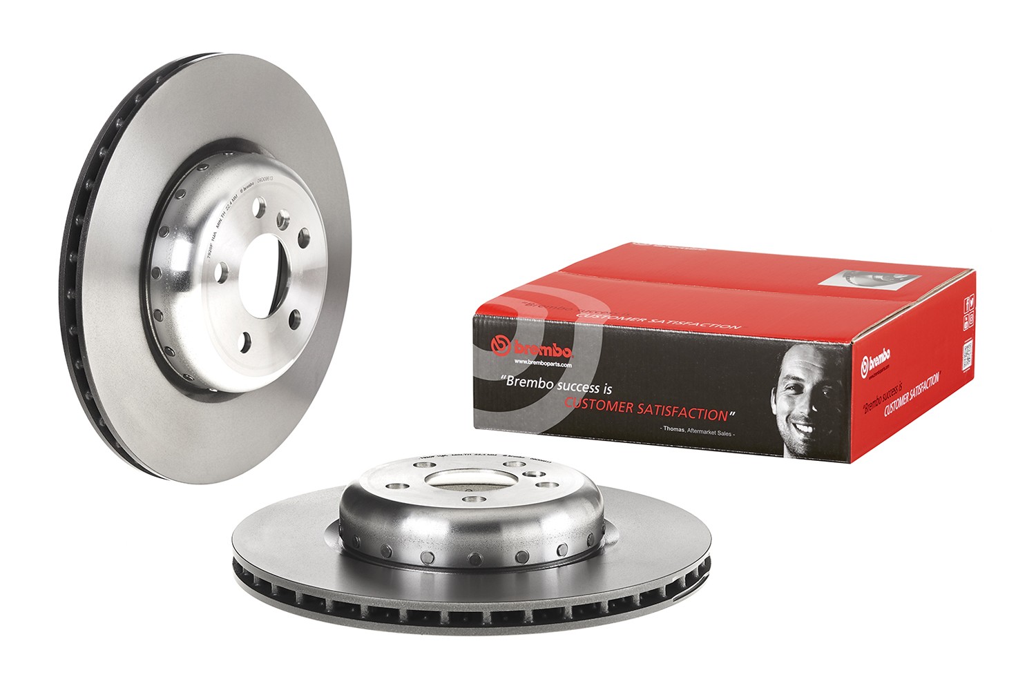 Brembo Rear Left or Right Vented Coated Brake Disc Rotor for BMW G01 G12 G30 G32