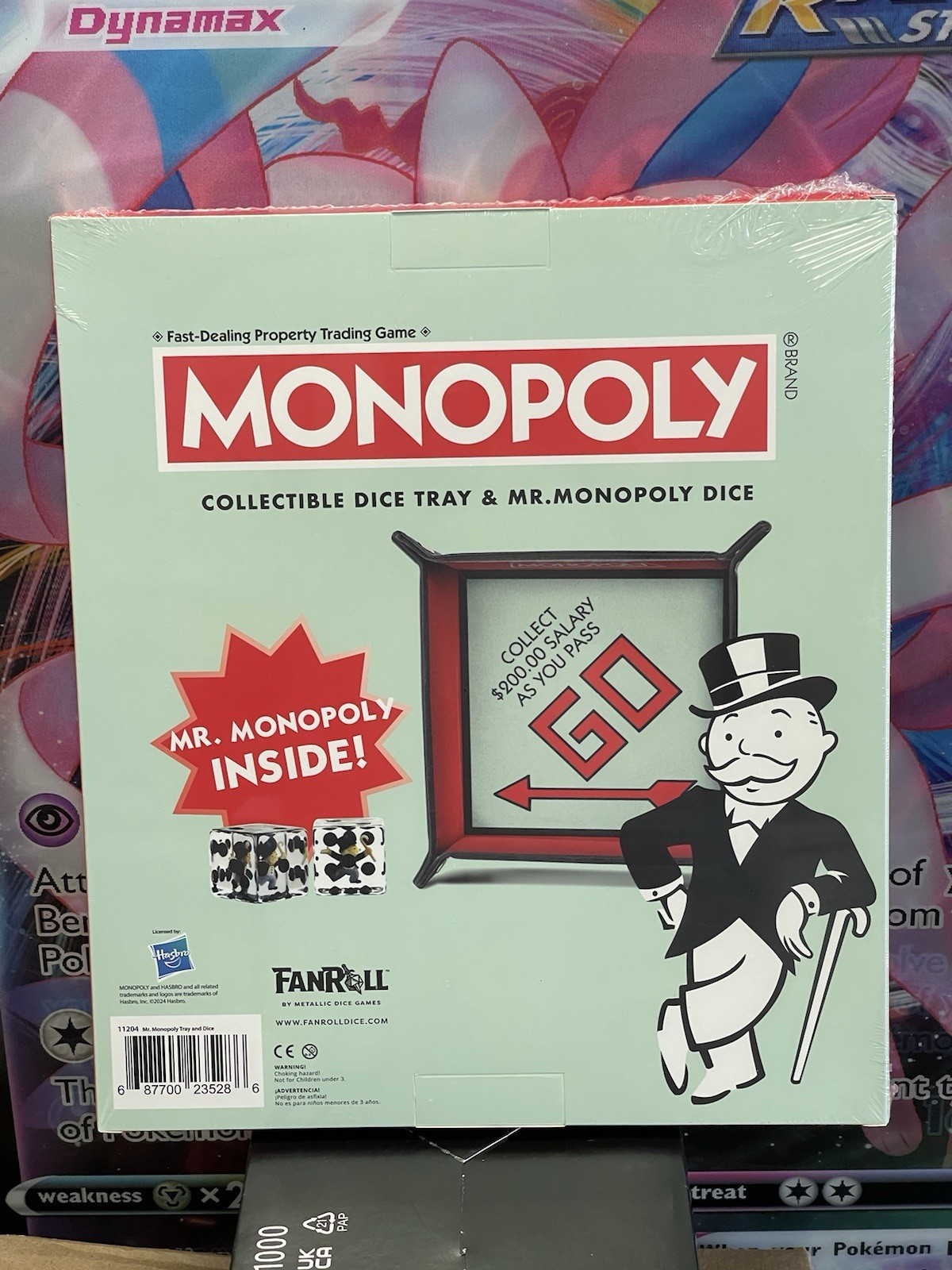 Factory Sealed Monopoly Dice Tray and Mr. Monopoly Dice Bundle