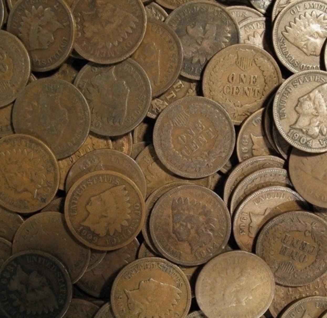 Indian Head Cents 1859-1909 (1 coin) Random Dates