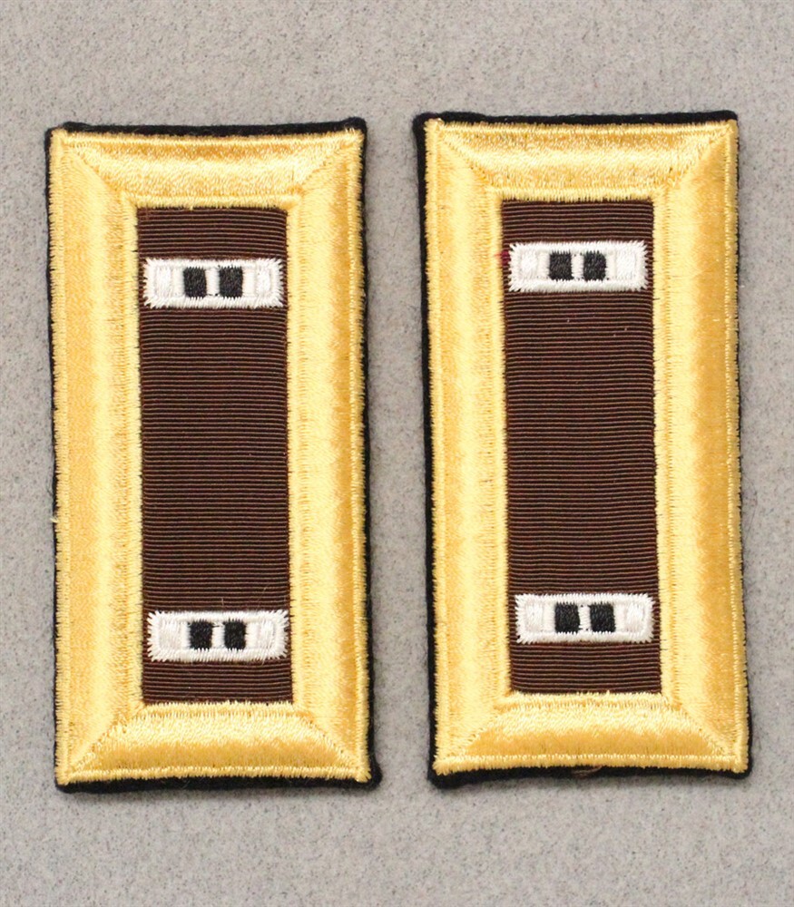 Army Shoulder Rank Straps 086 - Warrant Officer CWO-2 - Female, pair