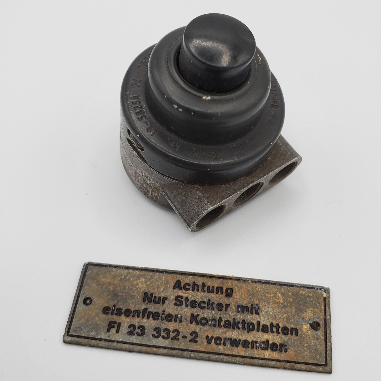 Original WWII WW2 German Luftwaffe pilot BF 109 plane fight stick trigger button