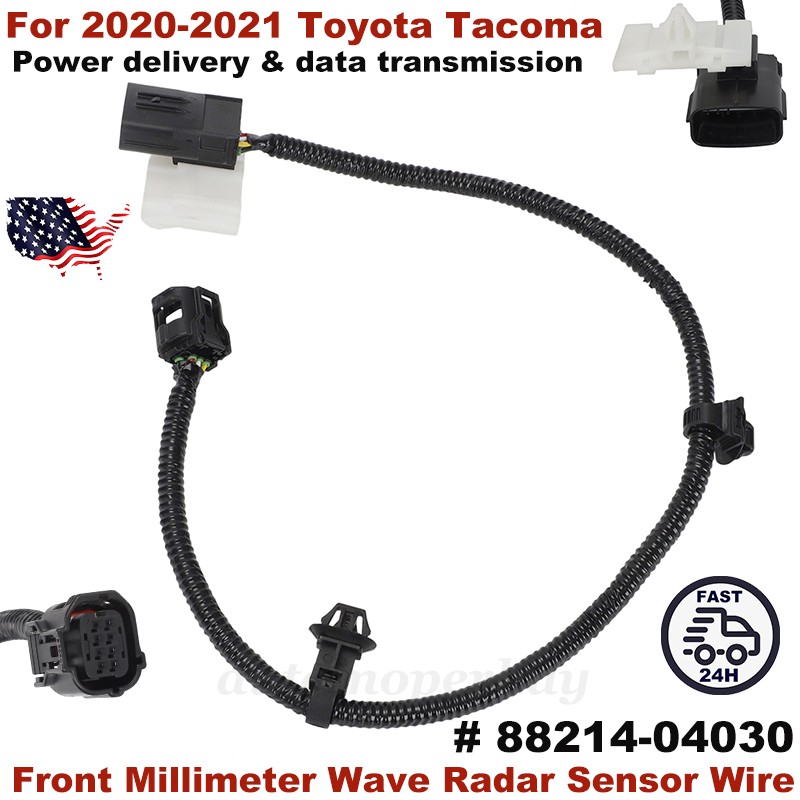 Front Millimeter Wave Radar Sensor Wire 88214-04030 For 2020-2021 Toyota Tacoma