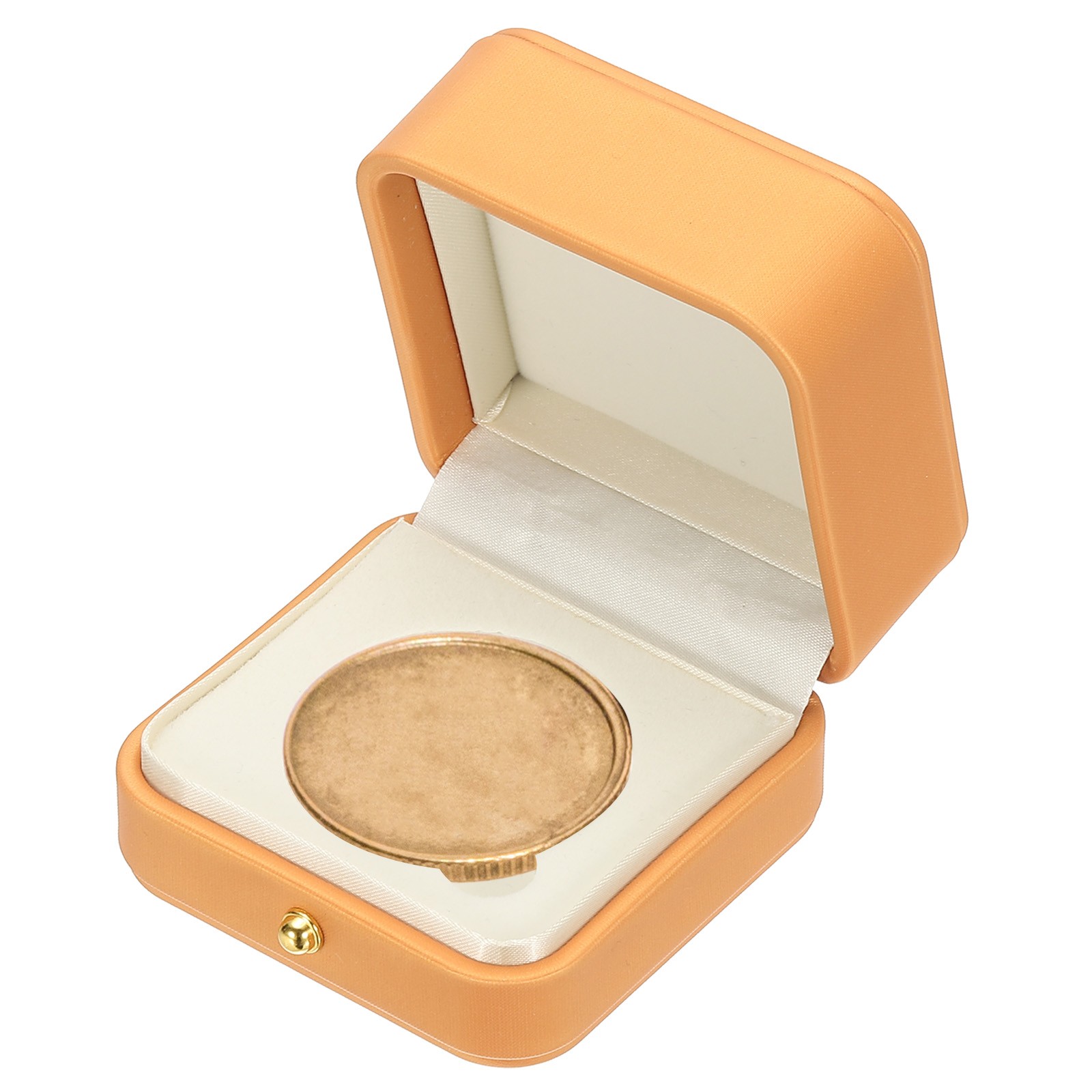Coin Display Box, Coin Presentation Display Box Fit 45mm Coin, Orange